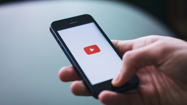 YouTube app on a mobile phone